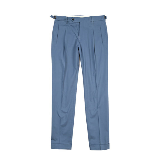 BERWICH “RETRO LONG” ストレッチコットン ワンタックパンツ