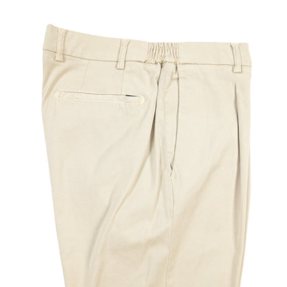 BERWICH “XRETRO LONG-GD” リヨセル混コットン ワンタックパンツ