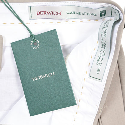 BERWICH “RETRO LONG” ストレッチウール ワンタックスラックス