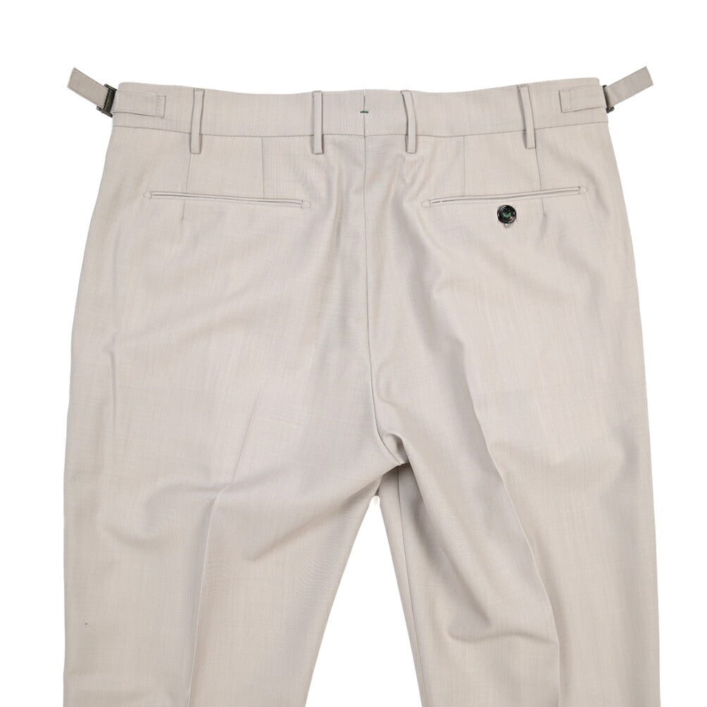 BERWICH “RETRO LONG” ストレッチウール ワンタックスラックス