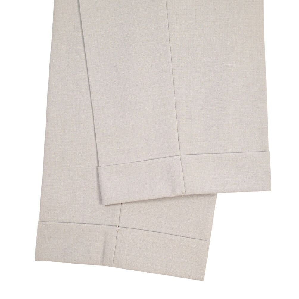 BERWICH “RETRO LONG” ストレッチウール ワンタックスラックス
