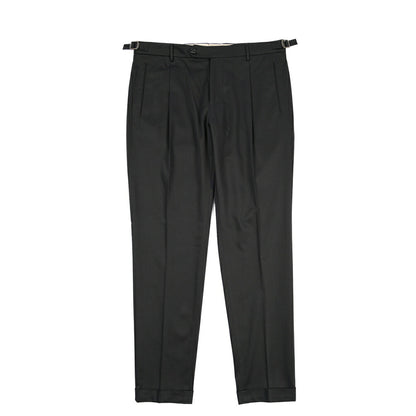 BERWICH “RETRO LONG” ストレッチコットン ワンタックパンツ