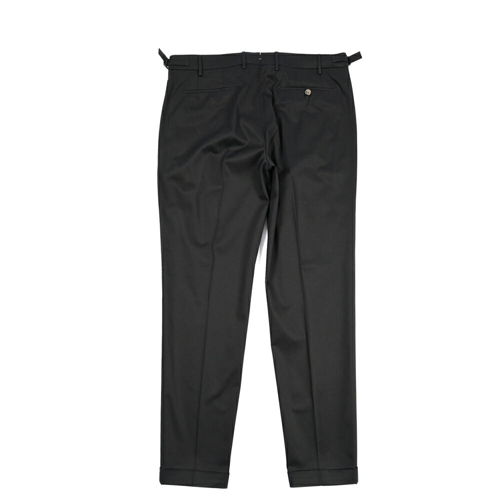 BERWICH “RETRO LONG” ストレッチコットン ワンタックパンツ