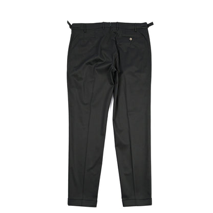 BERWICH “RETRO LONG” ストレッチコットン ワンタックパンツ