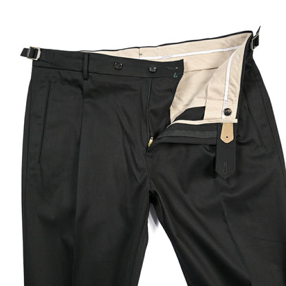 BERWICH “RETRO LONG” ストレッチコットン ワンタックパンツ