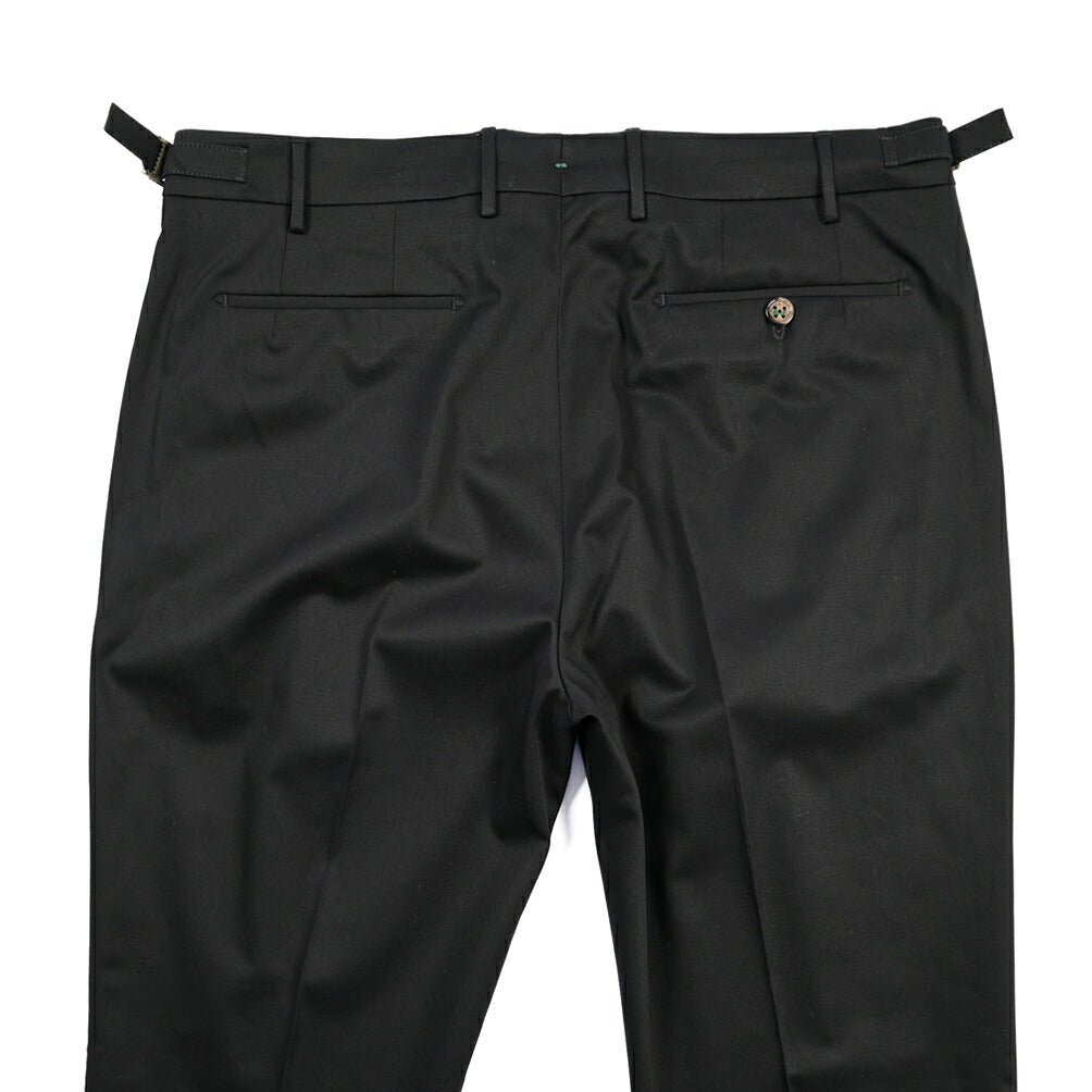 BERWICH “RETRO LONG” ストレッチコットン ワンタックパンツ