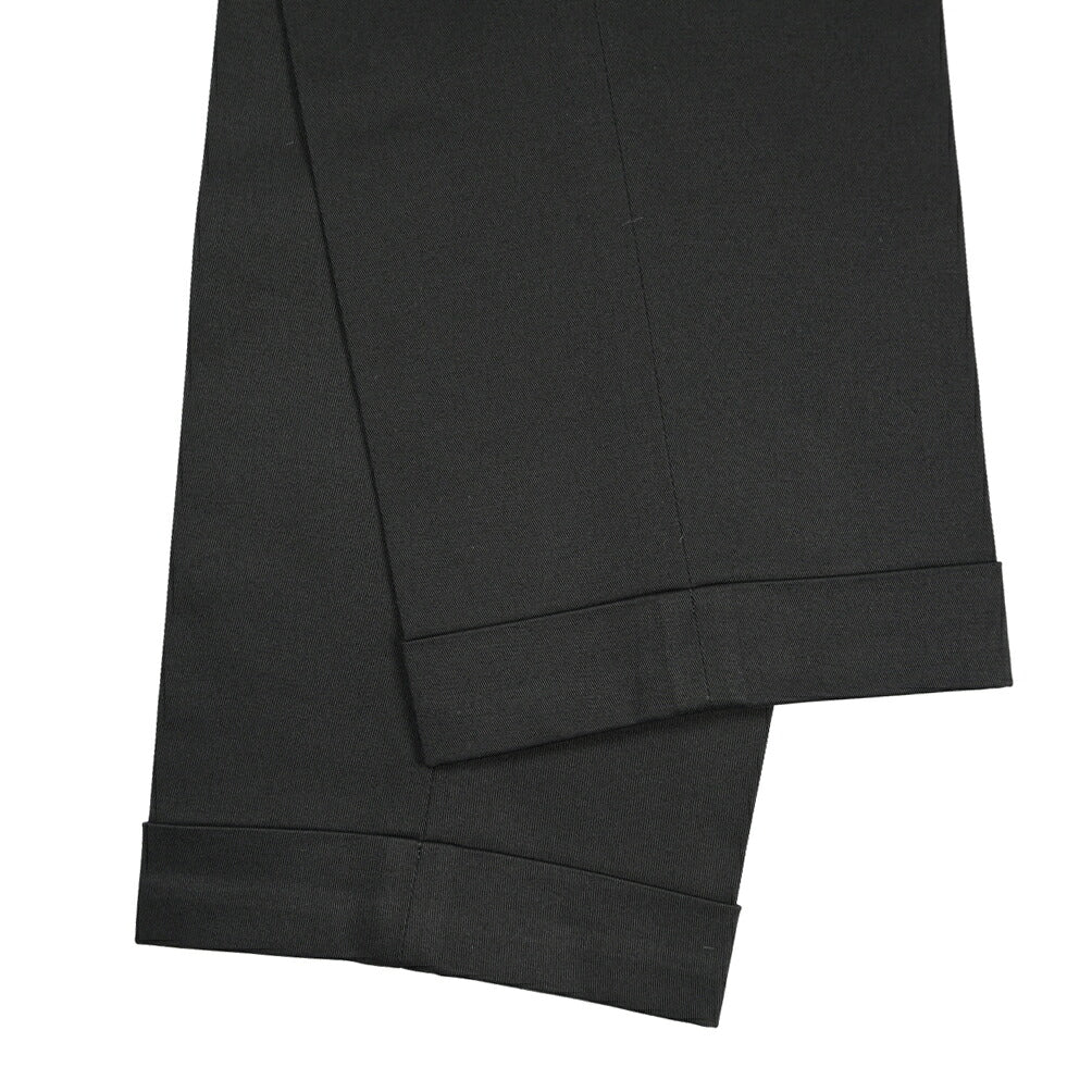 BERWICH “RETRO LONG” ストレッチコットン ワンタックパンツ