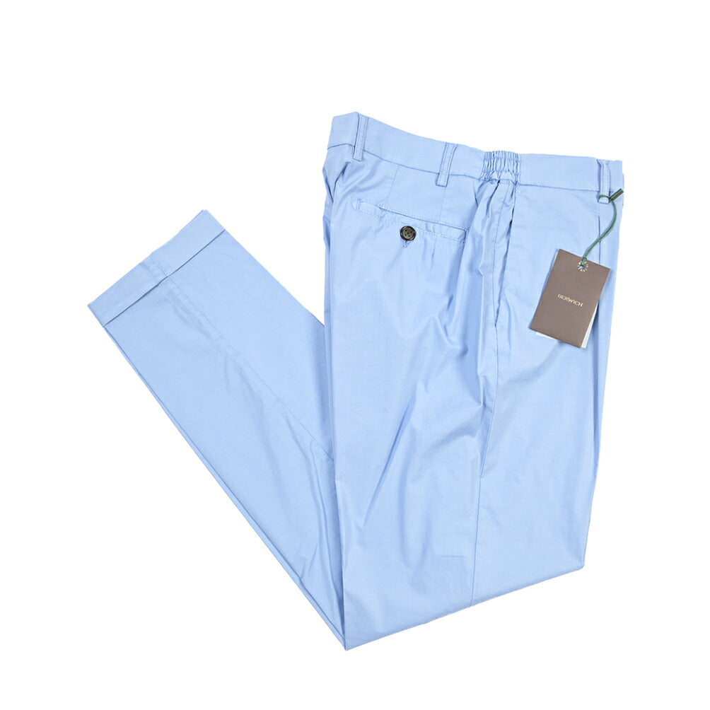 BERWICH “XRETRO-GD” ストレッチコットン ワンタックパンツ