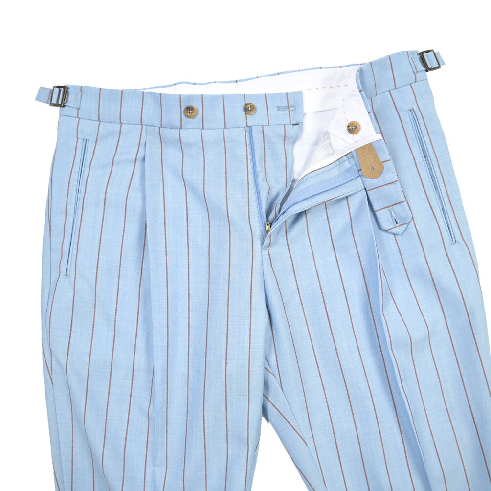 BERWICH “RETRO LONG” ヴァージンウール100% ワンタックスラックス