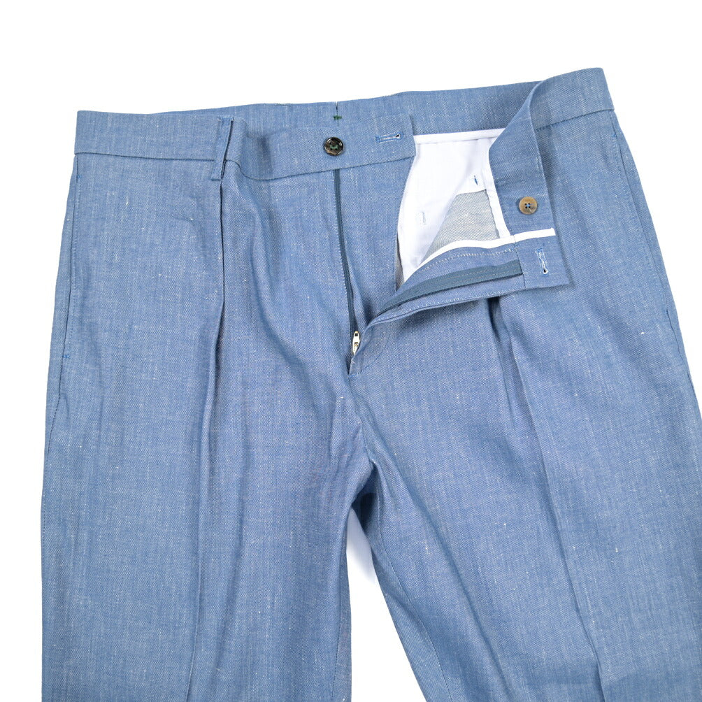 SUMMER SALE｜BERWICH “CHIAIA” リネン混コットン ワンタックパンツ