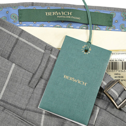 SUMMER SALE｜BERWICH “RETRO 1P” ヴァージンウール100% ワンタックスラックス