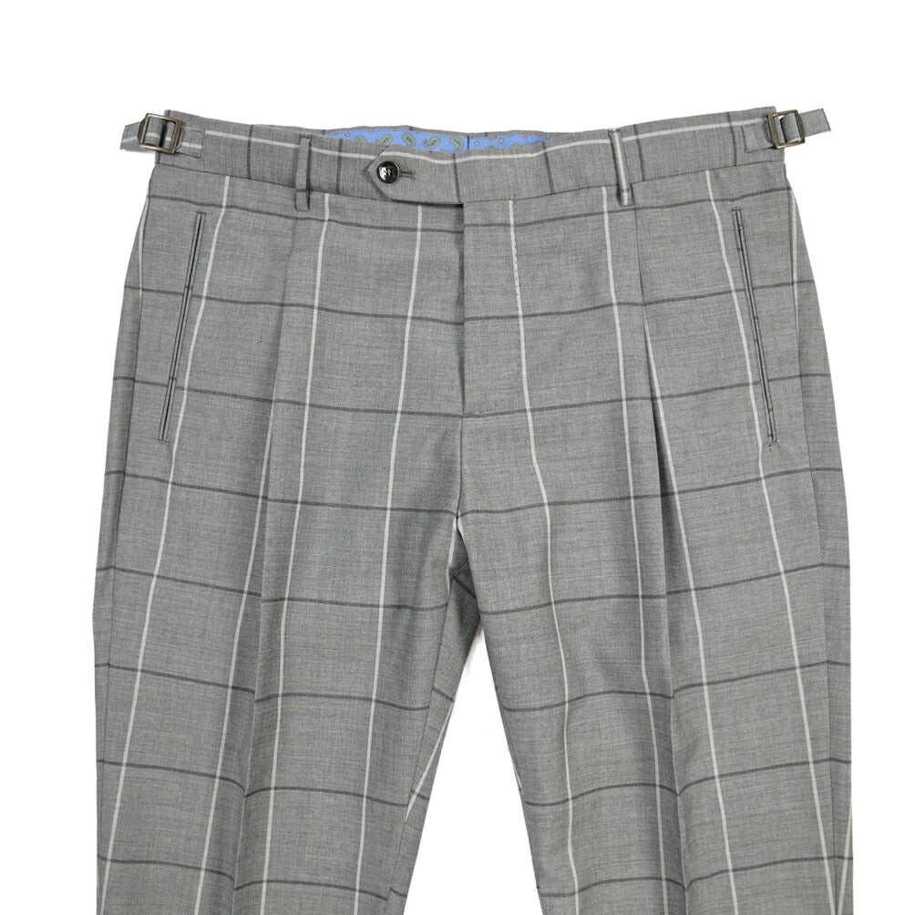 SUMMER SALE｜BERWICH “RETRO 1P” ヴァージンウール100% ワンタックスラックス