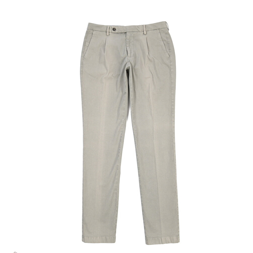 SUMMER SALE｜BERWICH “MORELLO 1P-GD” ストレッチコットン ワンタックチノパンツ