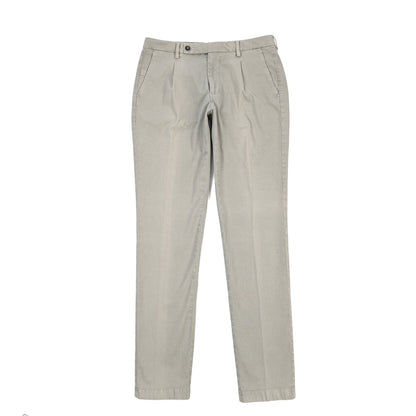SUMMER SALE｜BERWICH “MORELLO 1P-GD” ストレッチコットン ワンタックチノパンツ