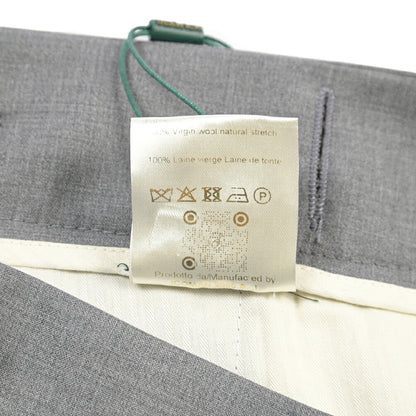 SUMMER SALE｜BERWICH “RETRO GURKHA” ヴァージンウール100% ワンタックベルトレススラックス / Loro Piana製生地 (FAIRWAY)