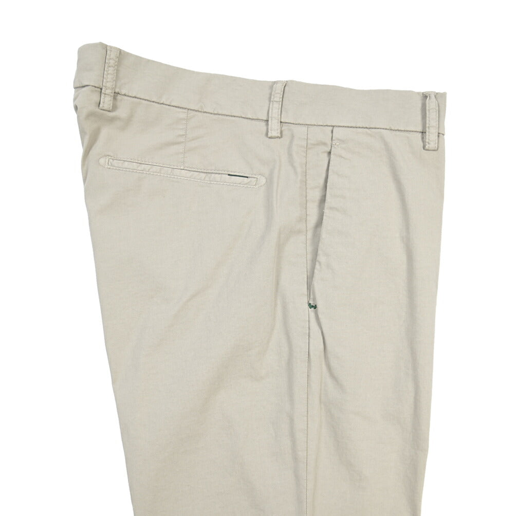 SUMMER SALE｜BERWICH “DAB FF CROP-GD” ストレッチコットン ノータックチノパンツ