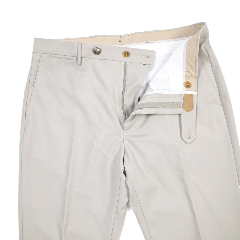SUMMER SALE｜BERWICH “VULCANO 23” ウール100% ノータックスラックス / CANONICO製生地