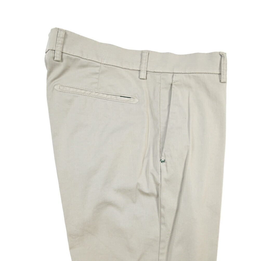 SUMMER SALE｜BERWICH “DAB FF CROP-GD” ストレッチコットン ノータックチノパンツ