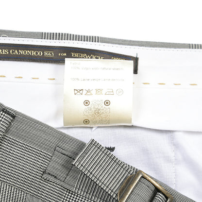 SUMMER SALE｜BERWICH “RETRO 1P” ウール100% ワンタックスラックス / CANONICO製生地