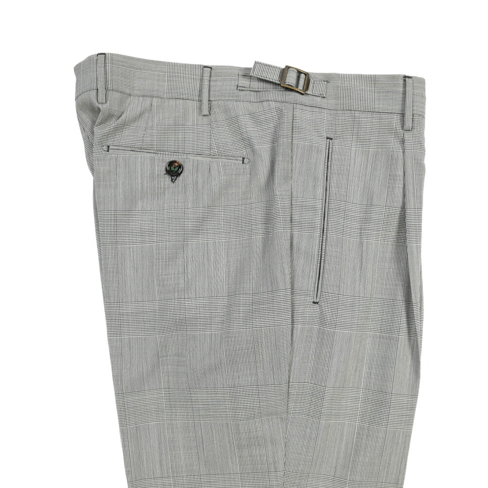 SUMMER SALE｜BERWICH “RETRO 1P” ウール100% ワンタックスラックス / CANONICO製生地