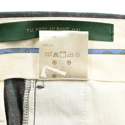 SUMMER SALE｜BERWICH “NEGRONI LUX” リネン100% ツータックスラックス