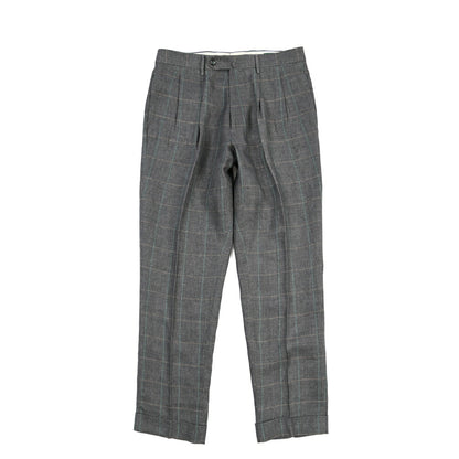 SUMMER SALE｜BERWICH “NEGRONI LUX” リネン100% ツータックスラックス