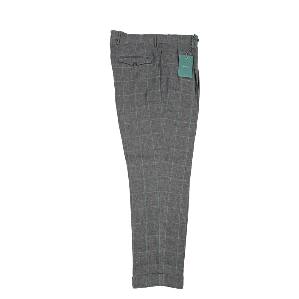 SUMMER SALE｜BERWICH “NEGRONI LUX” リネン100% ツータックスラックス