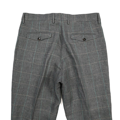 SUMMER SALE｜BERWICH “NEGRONI LUX” リネン100% ツータックスラックス