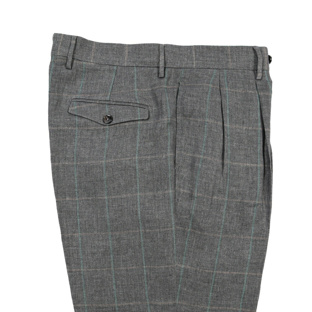 SUMMER SALE｜BERWICH “NEGRONI LUX” リネン100% ツータックスラックス