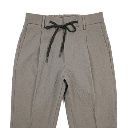 SUMMER SALE｜BERWICH “SPIAGGIA 1P” ストレッチコットン ドローコード付きシアサッカーパンツ