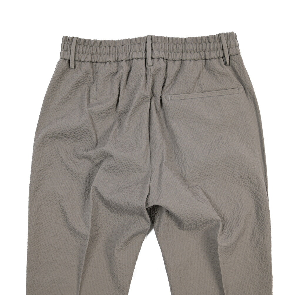 SUMMER SALE｜BERWICH “SPIAGGIA 1P” ストレッチコットン ドローコード付きシアサッカーパンツ