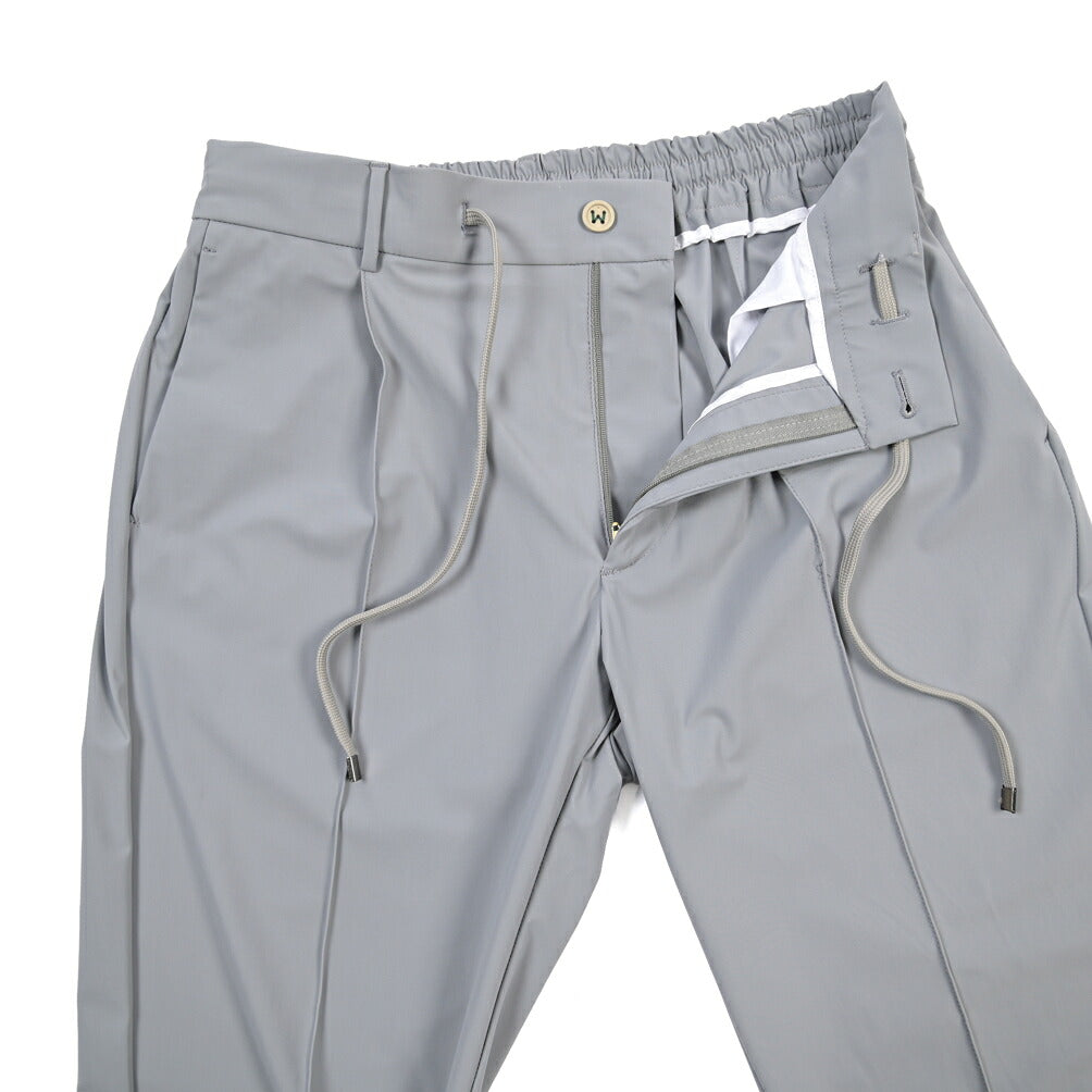 SUMMER SALE｜BERWICH “SPIAGGIA 1P TECH” ストレッチナイロン ワンタックイージーパンツ
