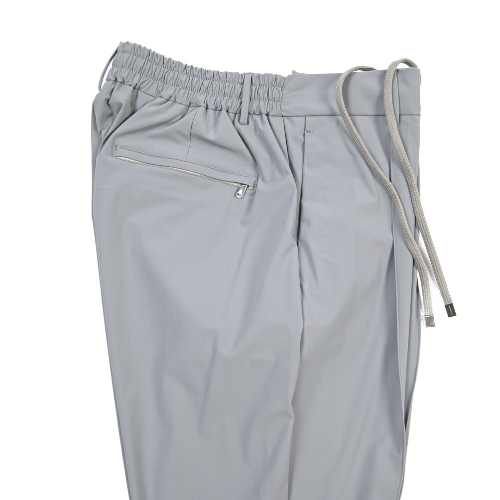 SUMMER SALE｜BERWICH “SPIAGGIA 1P TECH” ストレッチナイロン ワンタックイージーパンツ