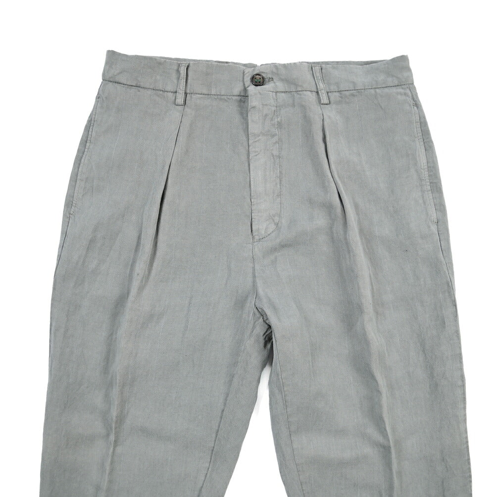 SUMMER SALE｜BERWICH “CHIAIA-GD” リヨセル混リネン ワンタックスラックス