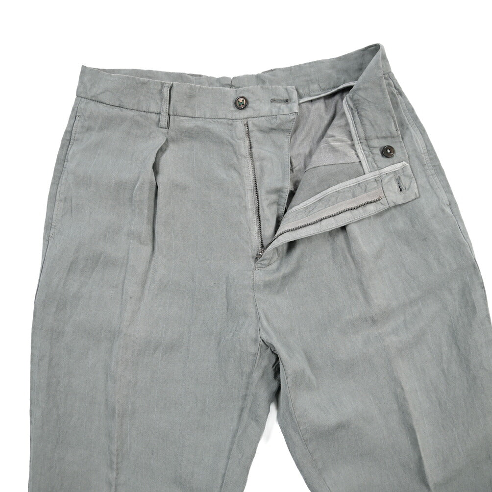 SUMMER SALE｜BERWICH “CHIAIA-GD” リヨセル混リネン ワンタックスラックス