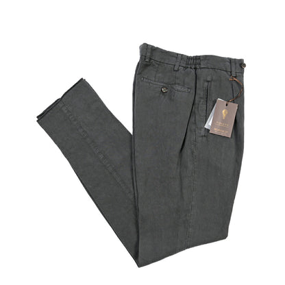SUMMER SALE｜BERWICH “RETRO ELAX-GD” リヨセル混リネン ワンタックスラックス