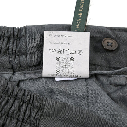SUMMER SALE｜BERWICH “RETRO ELAX-GD” リヨセル混リネン ワンタックスラックス