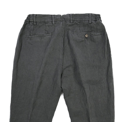 SUMMER SALE｜BERWICH “RETRO ELAX-GD” リヨセル混リネン ワンタックスラックス