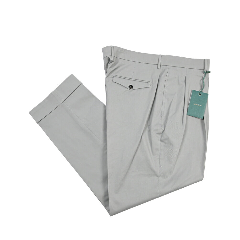 SUMMER SALE｜BERWICH “NEGRONI LUX” ストレッチコットン ツータックチノパンツ