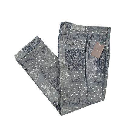 SUMMER SALE｜BERWICH “NEGRONI LUX-GD” コットン100% ツータックパンツ
