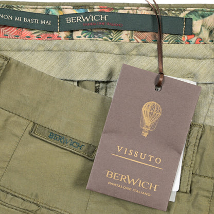 SUMMER SALE｜BERWICH “MORELLO-GD” リヨセル混コットン ノータックパンツ