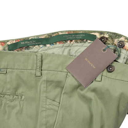 BERWICH “MORELLO-GD” シルク混コットン ノータックスラックス