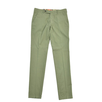 BERWICH “MORELLO-GD” シルク混コットン ノータックスラックス