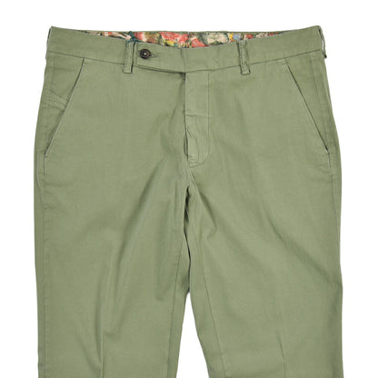 BERWICH “MORELLO-GD” シルク混コットン ノータックスラックス