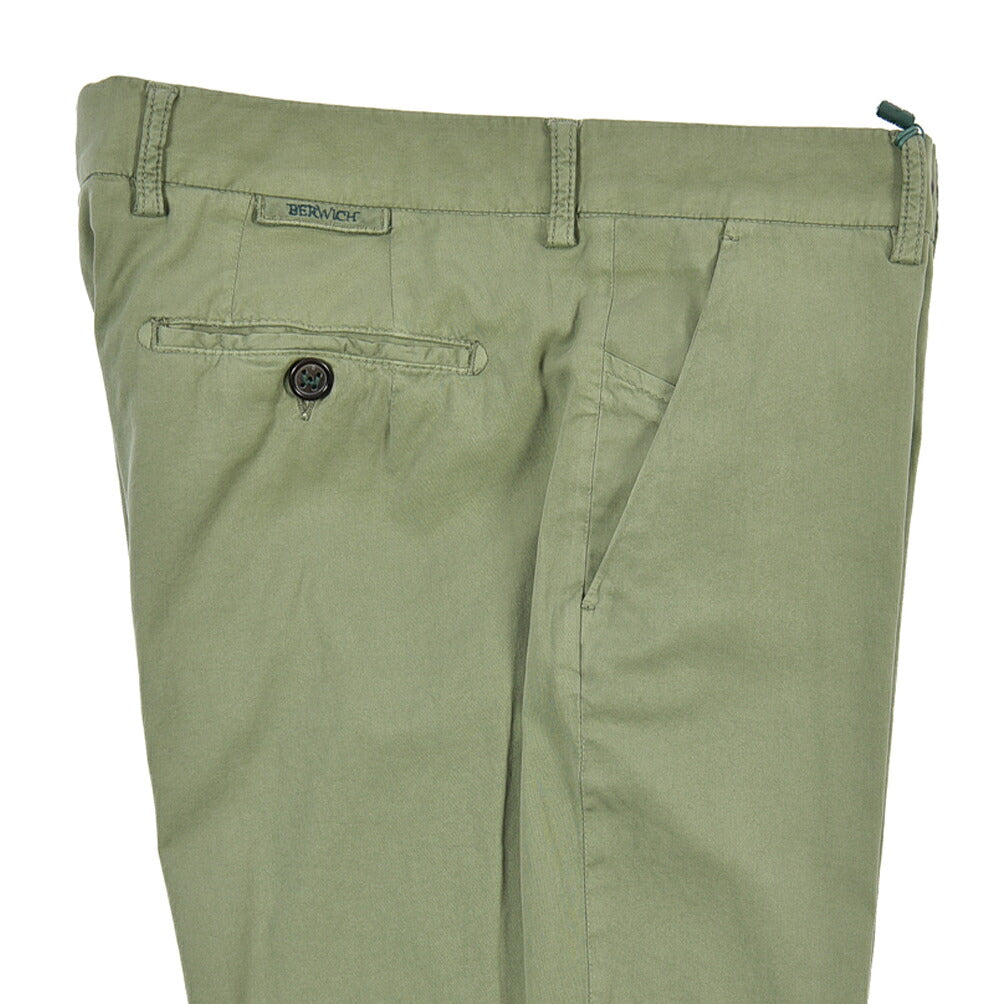 BERWICH “MORELLO-GD” シルク混コットン ノータックスラックス