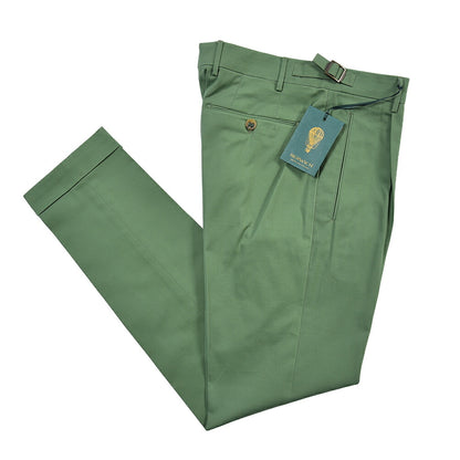 BERWICH “RETRO LONG” ストレッチコットン ワンタックパンツ