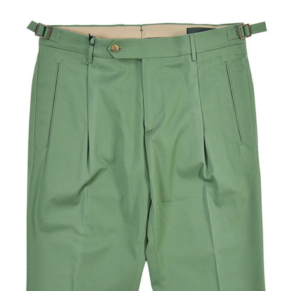 BERWICH “RETRO LONG” ストレッチコットン ワンタックパンツ