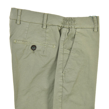 BERWICH “MORELLO ELAX-GD” ストレッチコットン ノータックチノパンツ