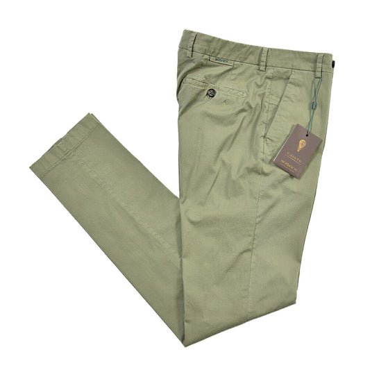 BERWICH “MORELLO-GD” ストレッチコットン ノータックチノパンツ