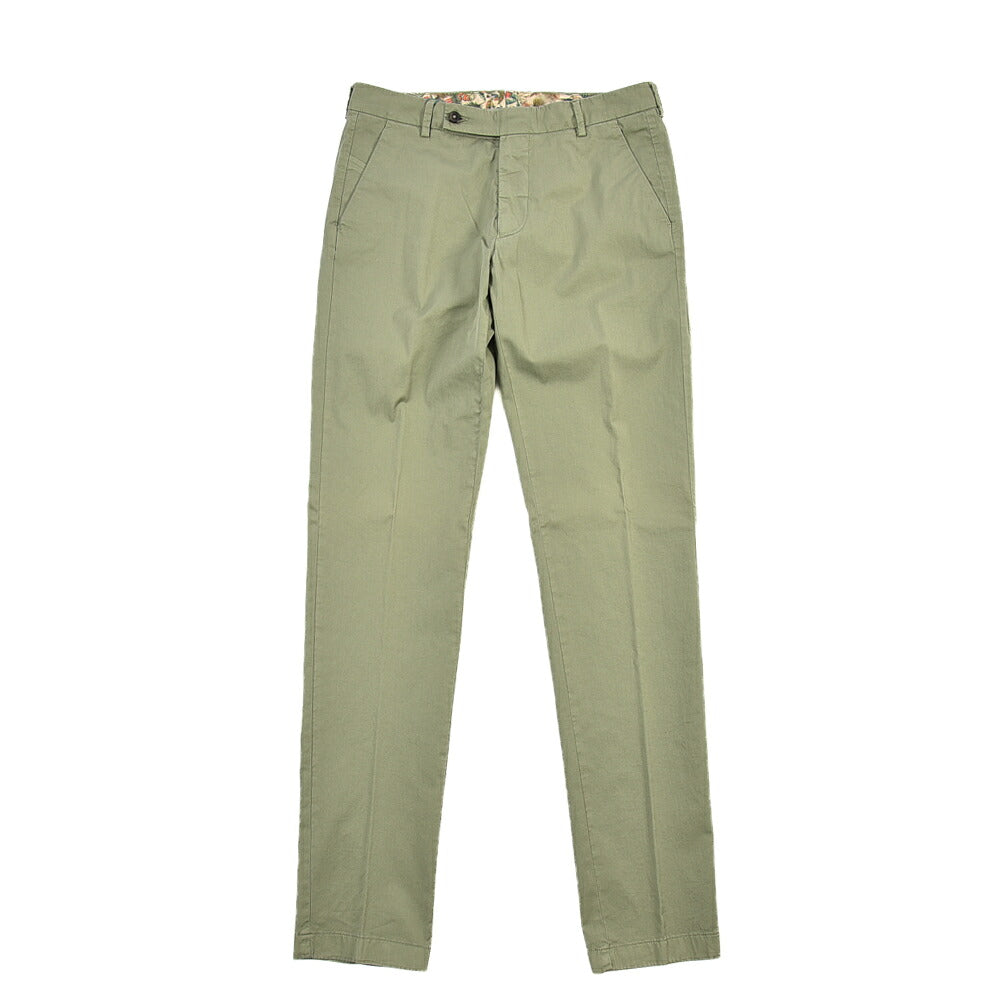 BERWICH “MORELLO-GD” ストレッチコットン ノータックチノパンツ
